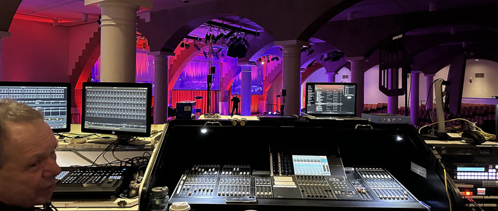 Cooper Union Great Hall event with LED walls