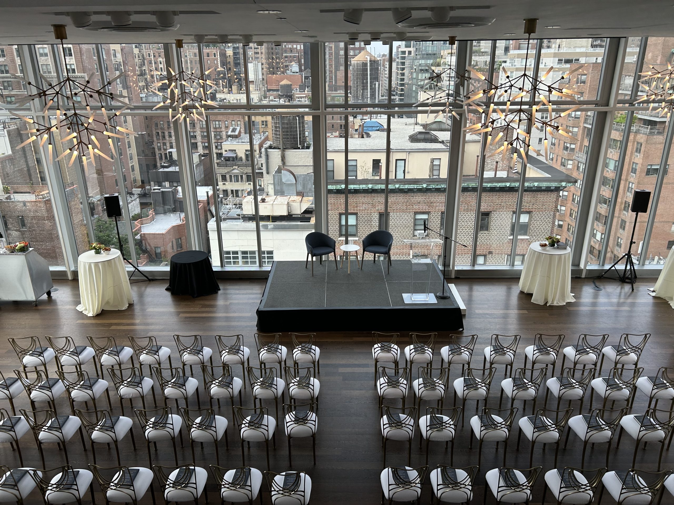 Professional conference stage setup