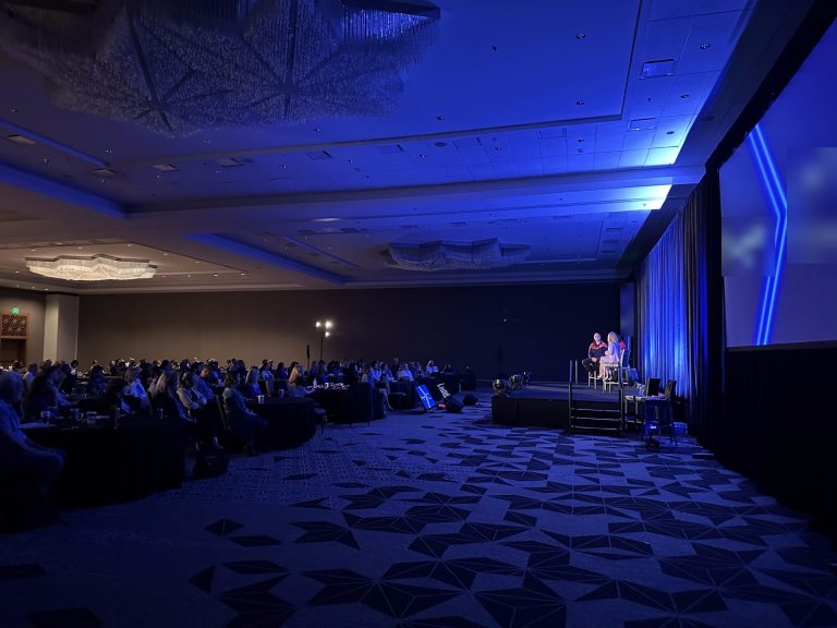 General session in a hotel ballroom produced by CitiView Audio Visual
